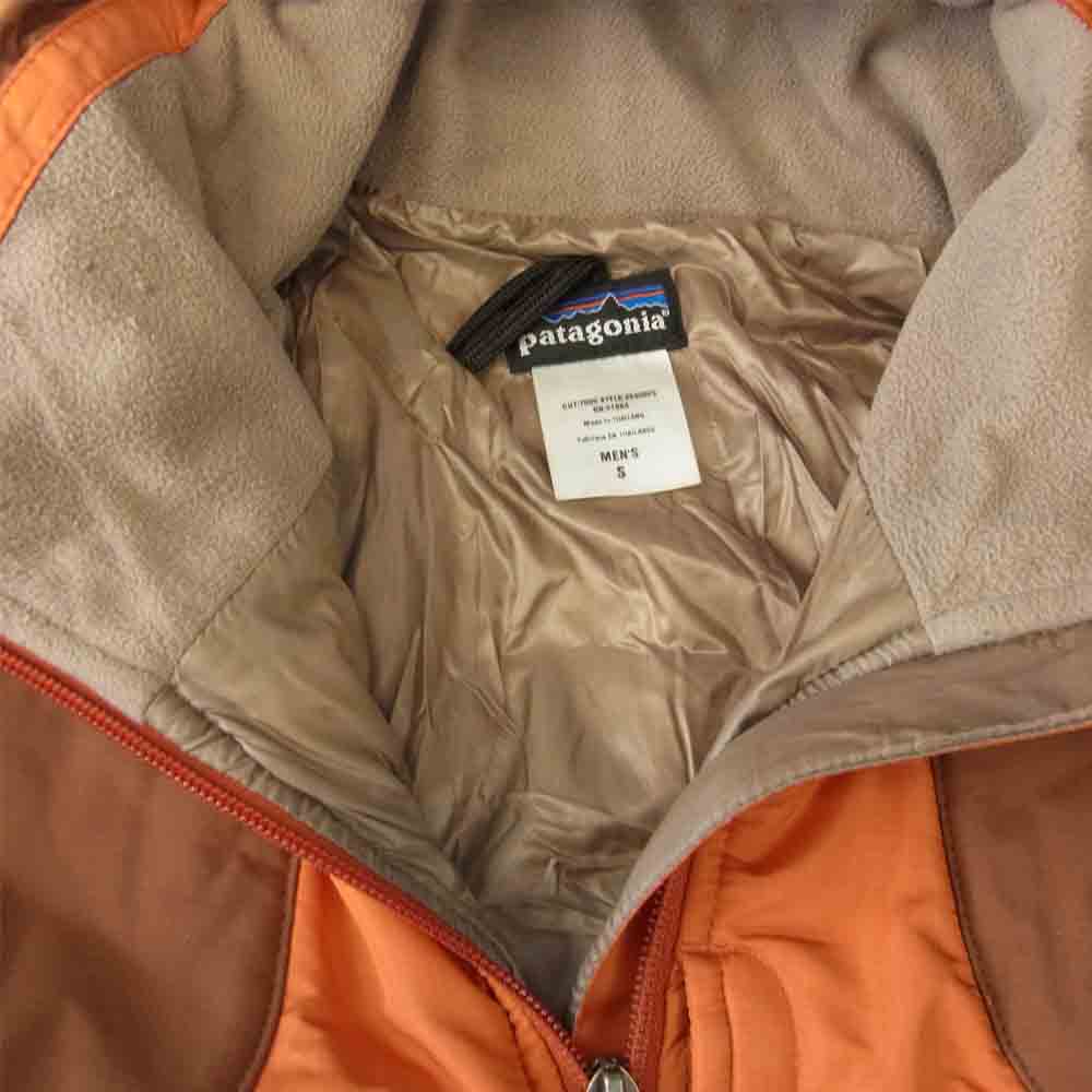 patagonia パタゴニア 05AW 29450 05年製 刺繍ロゴ Puff Rider Jacket パフライダー ジャケット 中綿 ジャケット オレンジ系 S【中古】