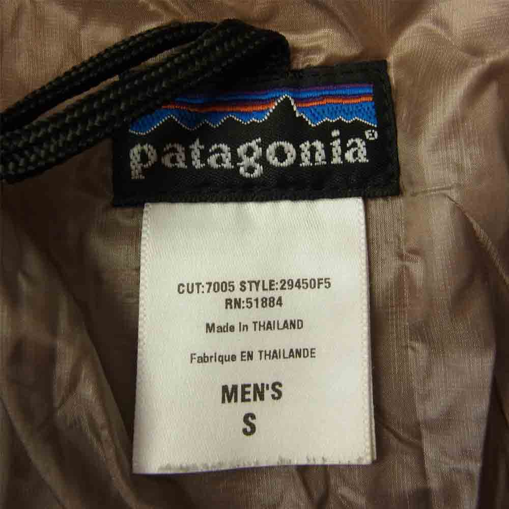 patagonia パタゴニア 05AW 29450 05年製 刺繍ロゴ Puff Rider Jacket パフライダー ジャケット 中綿 ジャケット オレンジ系 S【中古】
