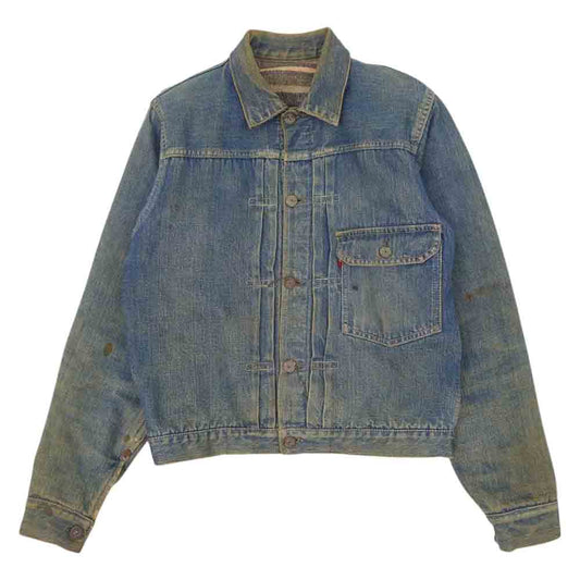 Levi's リーバイス ヴィンテージ オリジナル 519 XX 1st 裏地 ブランケット ボタン裏刻印無 ツープロング 片面タブ インディゴブルー系【中古】