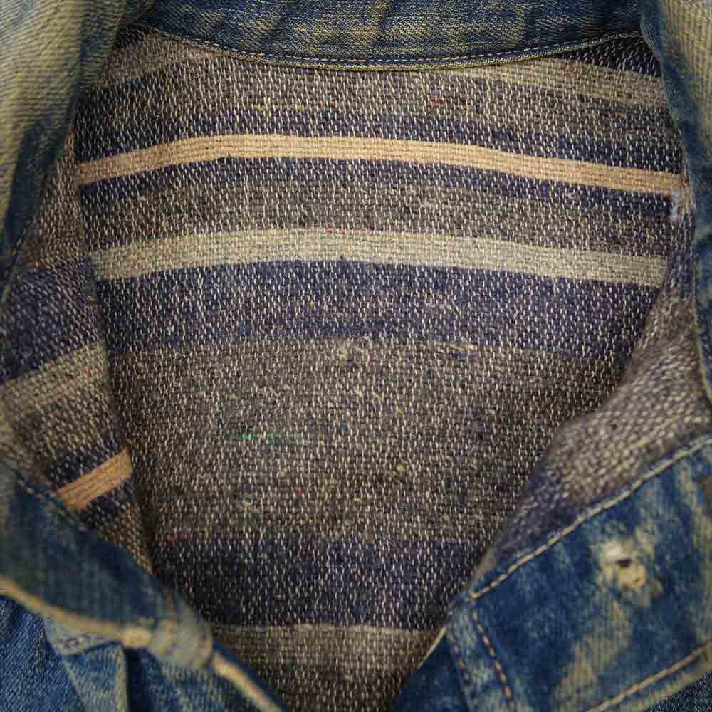 Levi's リーバイス ヴィンテージ オリジナル 519 XX 1st 裏地 ブランケット ボタン裏刻印無 ツープロング 片面タブ インディゴブルー系【中古】