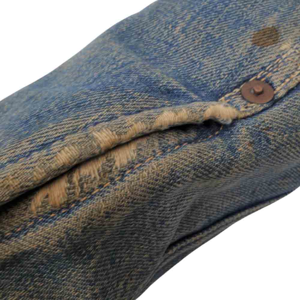 Levi's リーバイス ヴィンテージ オリジナル 519 XX 1st 裏地 ブランケット ボタン裏刻印無 ツープロング 片面タブ インディゴブルー系【中古】