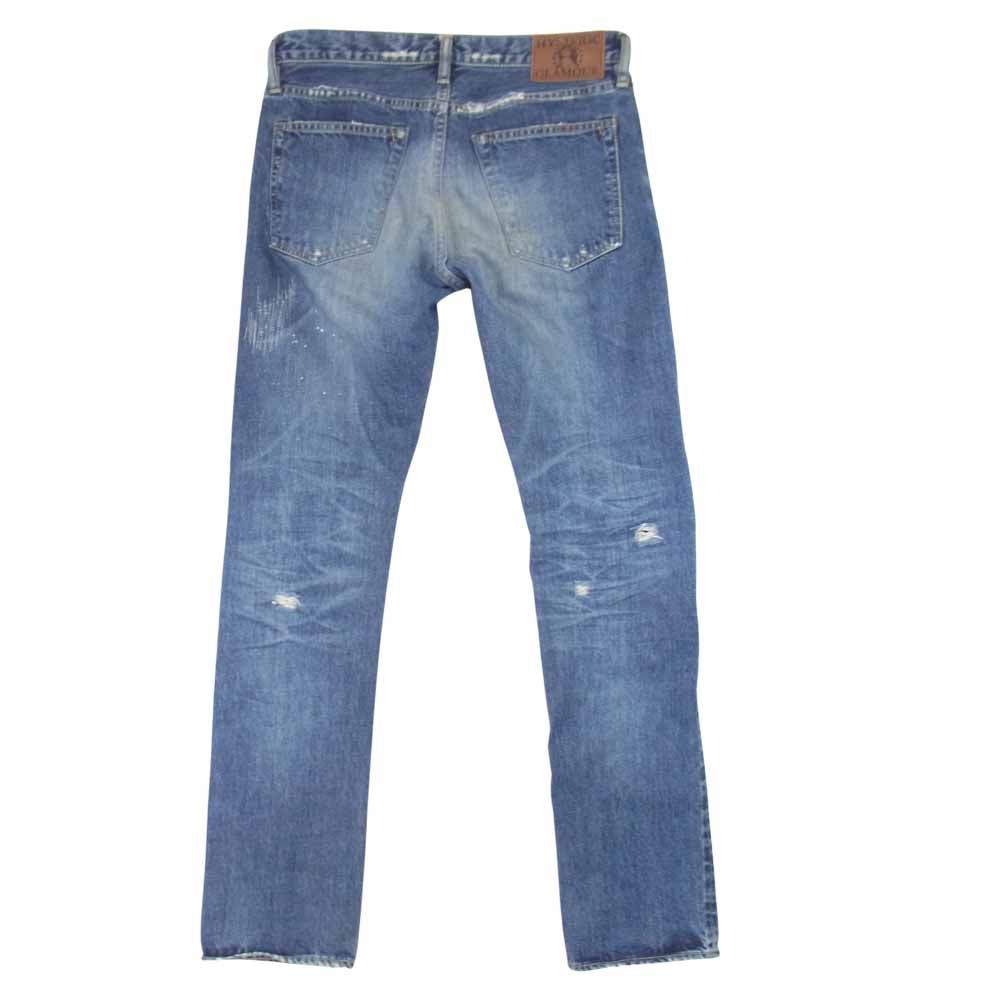 HYSTERIC GLAMOUR ヒステリックグラマー 0242AP03 DUR加工デニム スリムストレート PT インディゴブルー系 29【中古】