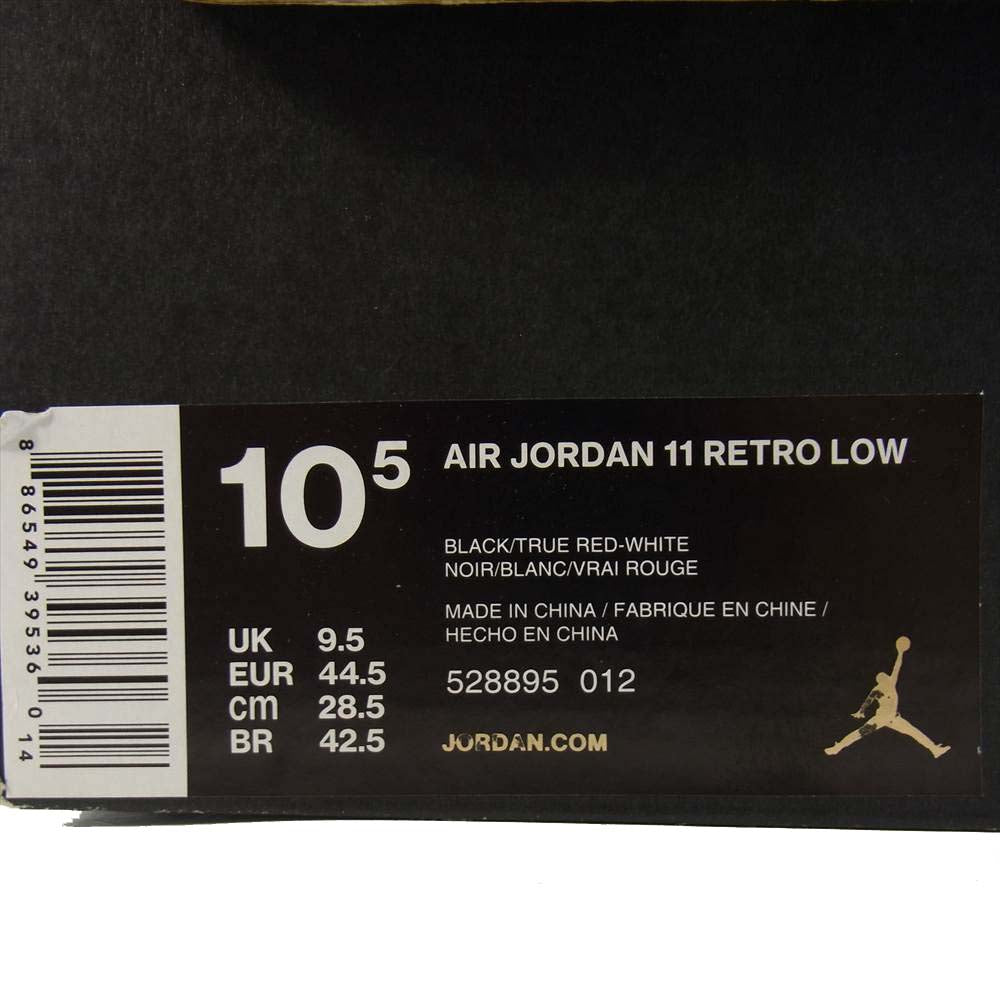 NIKE ナイキ 528895-012 AIR JORDAN 11 RETRO LOW BRED エアジョーダン レトロ ローカット スニーカー ブラック系 28.5ｃｍ【美品】【中古】