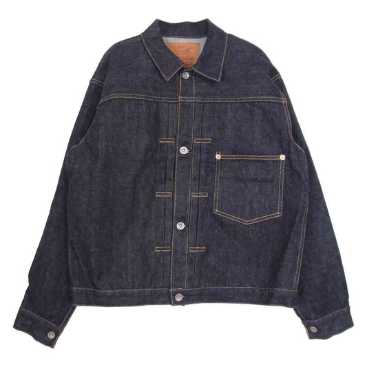 The REAL McCOY'S ザリアルマッコイズ DENIM JACKET WWII 大戦モデル 月桂樹ボタン デニム ジャケット インディゴブルー系 38【美品】【中古】