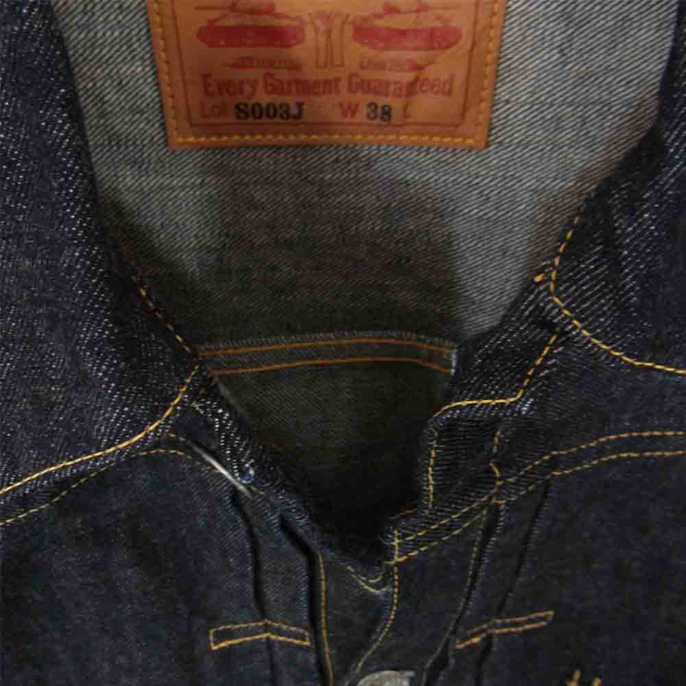 The REAL McCOY'S ザリアルマッコイズ DENIM JACKET WWII 大戦モデル 月桂樹ボタン デニム ジャケット インディゴブルー系 38【美品】【中古】