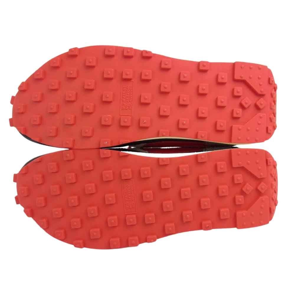 NIKE ナイキ × UNDERCOVER × sacai DJ4877 300 黒タグ付き LD WAFFLE ワッフル ローカット スニーカー モスグリーン系 レッド系 28cm【新古品】【未使用】【中古】