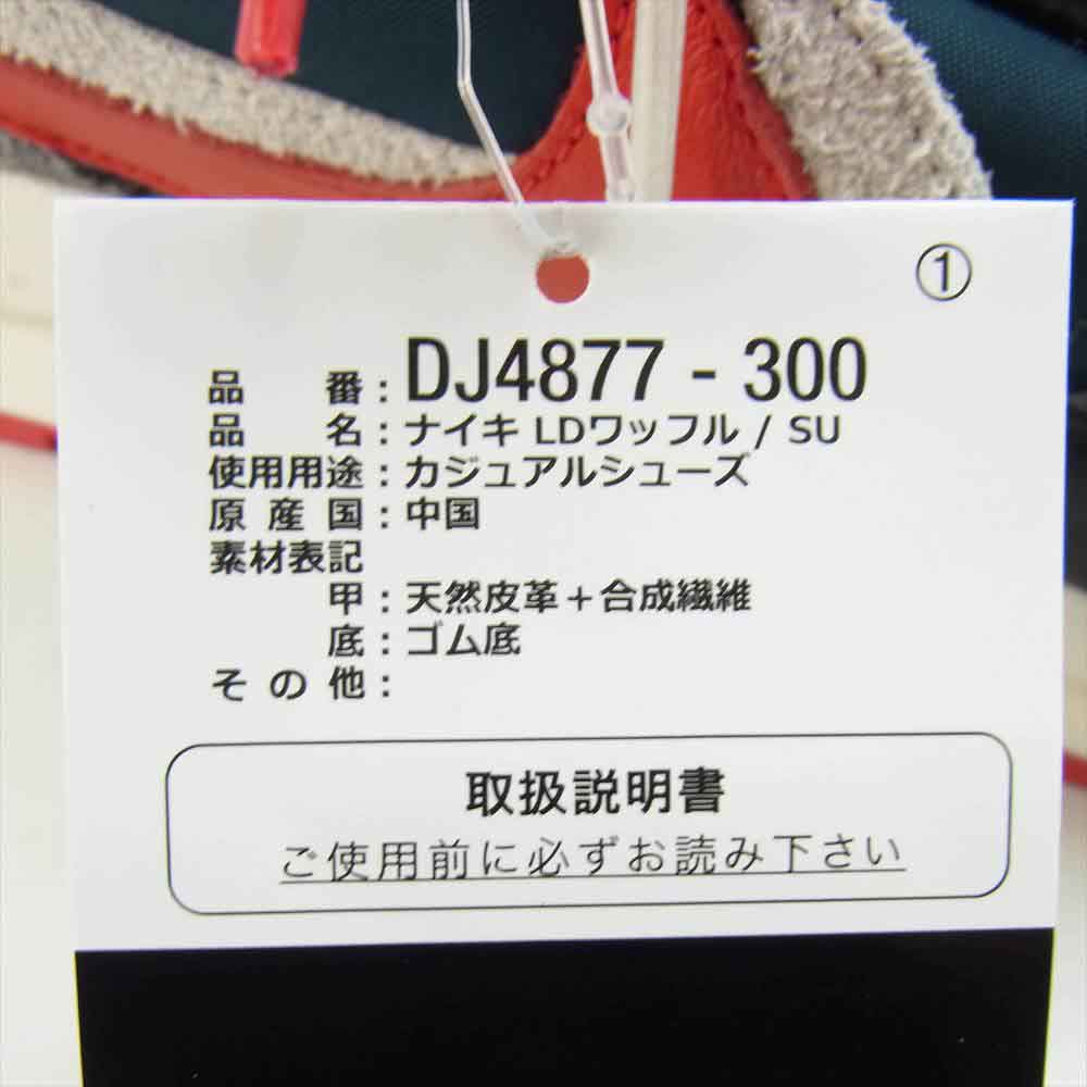 NIKE ナイキ × UNDERCOVER × sacai DJ4877 300 黒タグ付き LD WAFFLE ワッフル ローカット スニーカー モスグリーン系 レッド系 28cm【新古品】【未使用】【中古】