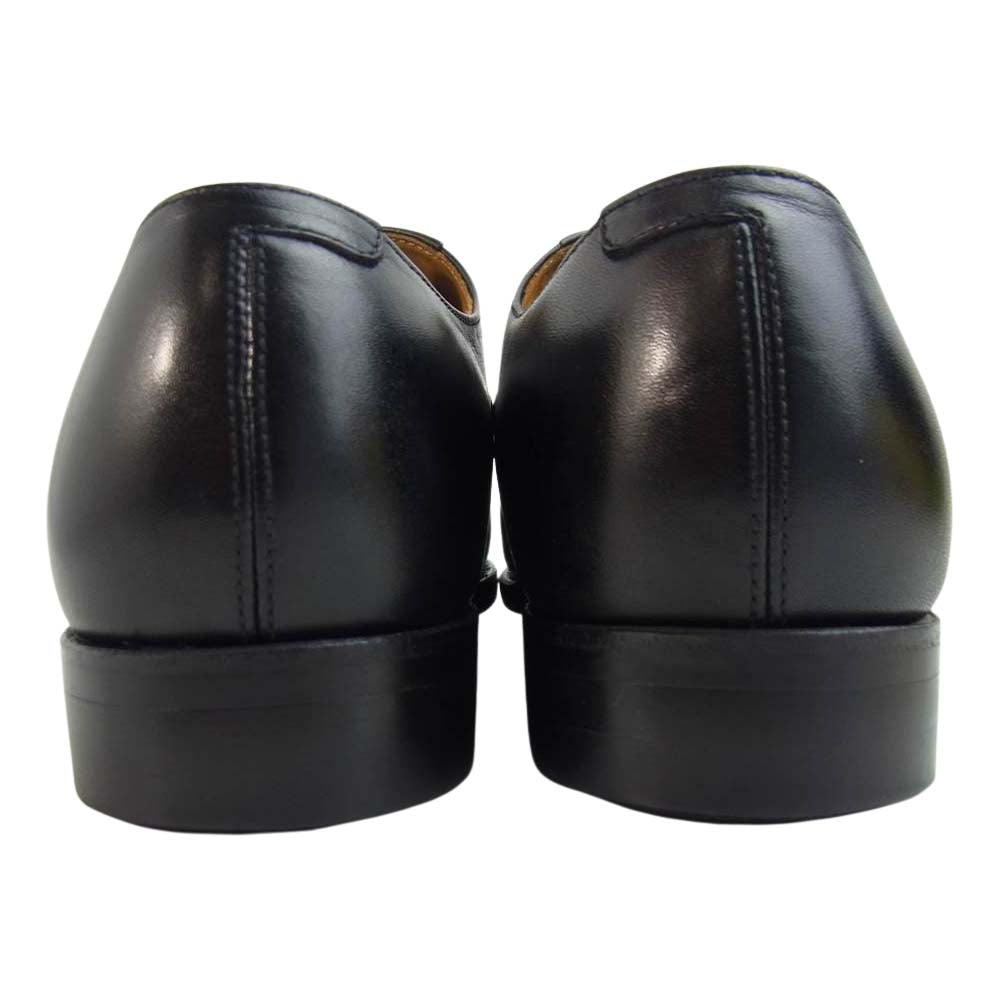ユニオンインペリアル SU202 PRESTIGE Water proof leather 内羽 ストレートチップ レザー ビジネス シューズ ブラック系 6 1/2【中古】