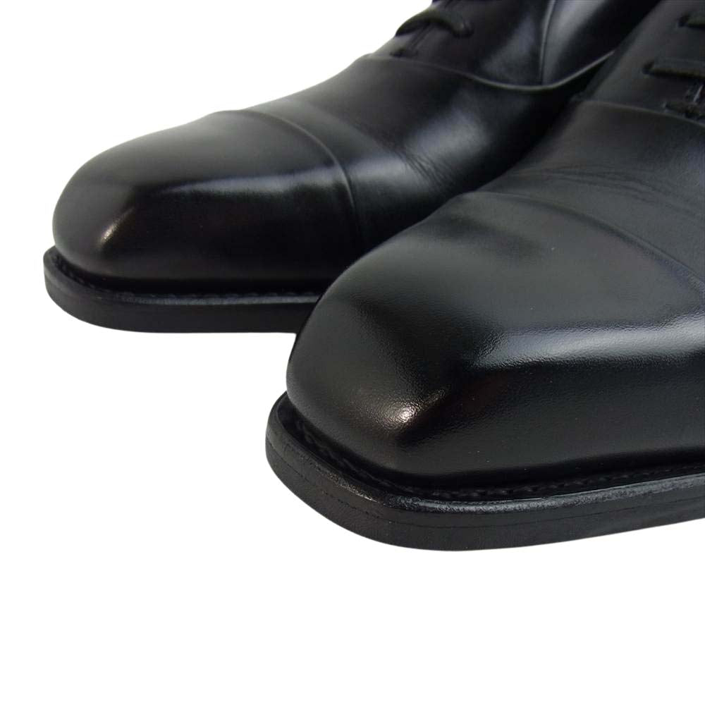 ユニオンインペリアル SU202 PRESTIGE Water proof leather 内羽 ストレートチップ レザー ビジネス シューズ ブラック系 6 1/2【中古】