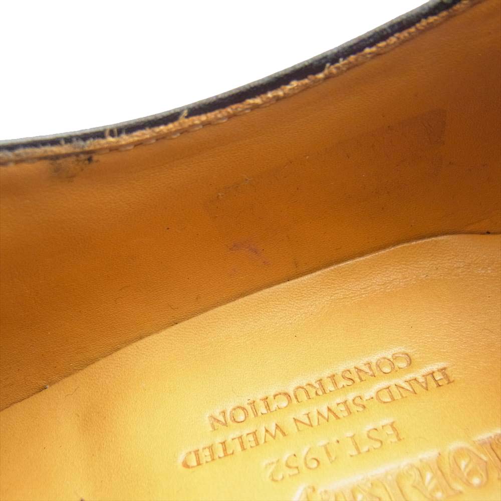 ユニオンインペリアル SU202 PRESTIGE Water proof leather 内羽 ストレートチップ レザー ビジネス シューズ ブラック系 6 1/2【中古】