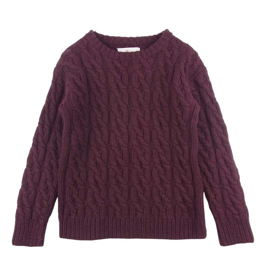 TENDERLOIN テンダーロイン KANATA カナタ ローゲージ ニット セーター ウール エンジ系【中古】