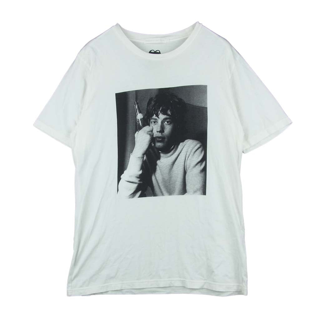 HYSTERIC GLAMOUR ヒステリックグラマー 19SS 06191CT07 XXX トリプルエックス THE ROLLING STONES GLOBE THEATRE 1965 ローリング ストーンズ 半袖 Tシャツ ホワイト系 M【美品】【中古】
