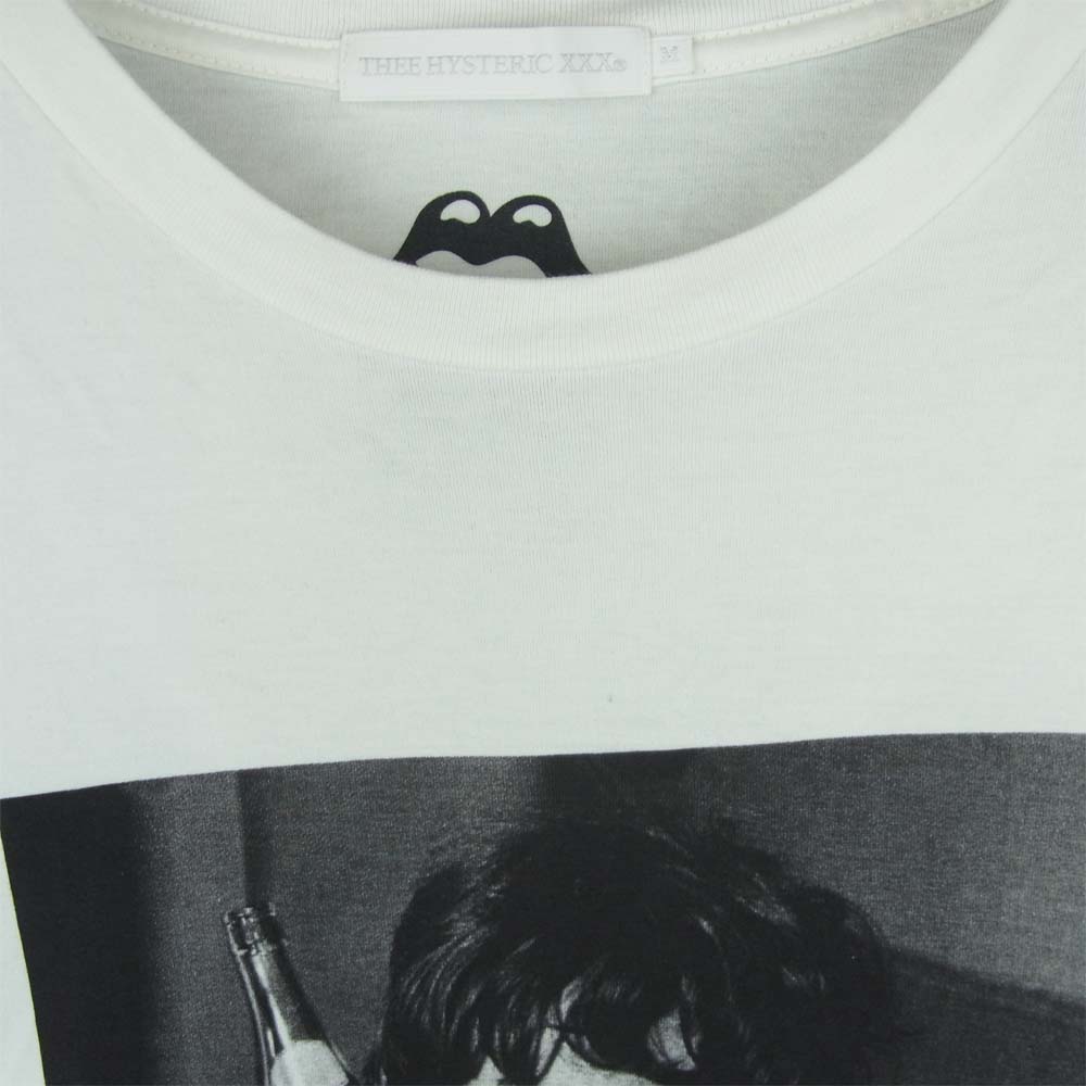 HYSTERIC GLAMOUR ヒステリックグラマー 19SS 06191CT07 XXX トリプルエックス THE ROLLING STONES GLOBE THEATRE 1965 ローリング ストーンズ 半袖 Tシャツ ホワイト系 M【美品】【中古】