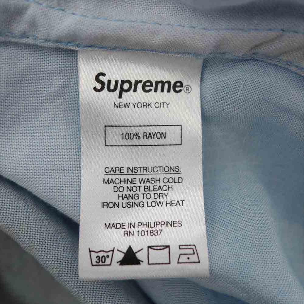 Supreme シュプリーム 20SS My Bloody Valentine Rayon S/S Shirt レーヨン シャツ ブルー系 S【中古】