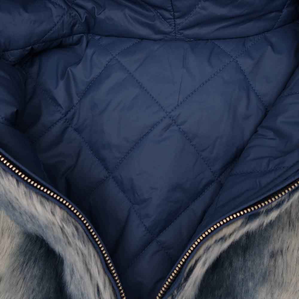 Supreme シュプリーム 20AW Fuax Fur Reversible Hooded Jacket ファー リバーシブル ジャケット ブルー系 L【中古】