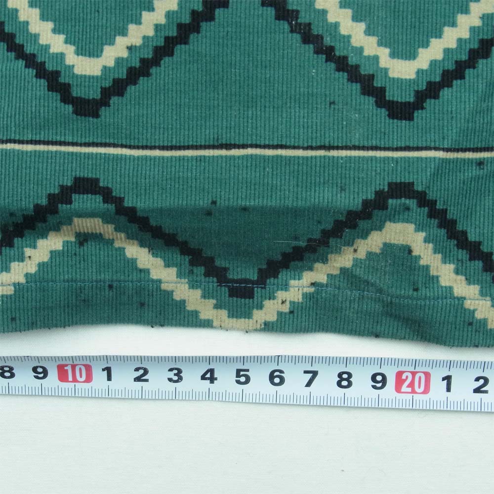 RADIALL ラディアル RAD-15SS-SH005 BUFFALO L/S 総柄 長袖 オープン シャツ コットン 日本製 グリーン系 M【中古】