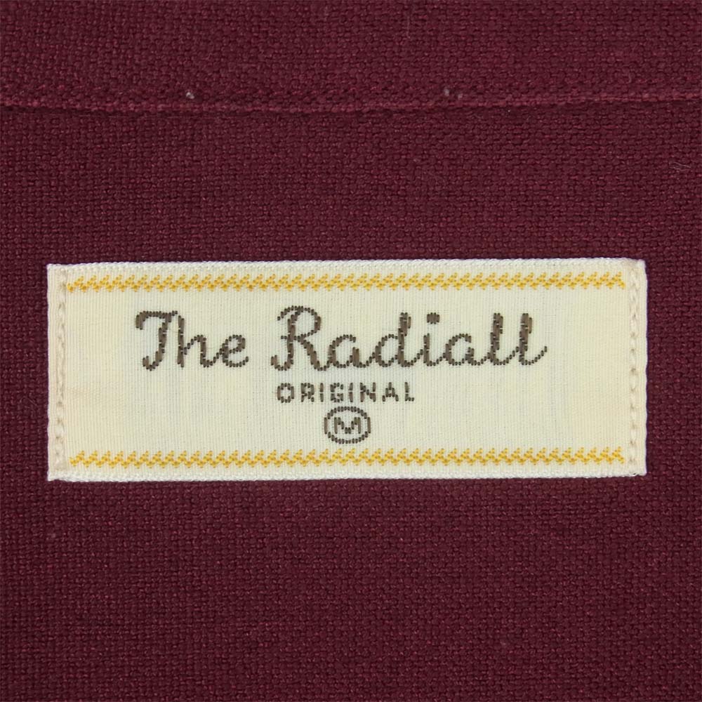 RADIALL ラディアル RAD-14SS-SH009 ボーリング 長袖 シャツ 日本製 ワインレッド系 M【中古】