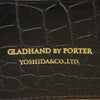 GLADHAND & Co. グラッドハンド PORTER ポーター GH-BELONGINGS ZIP WALLET 型押し ラウンドジップ ウォレット 長財布 ブラック系【中古】