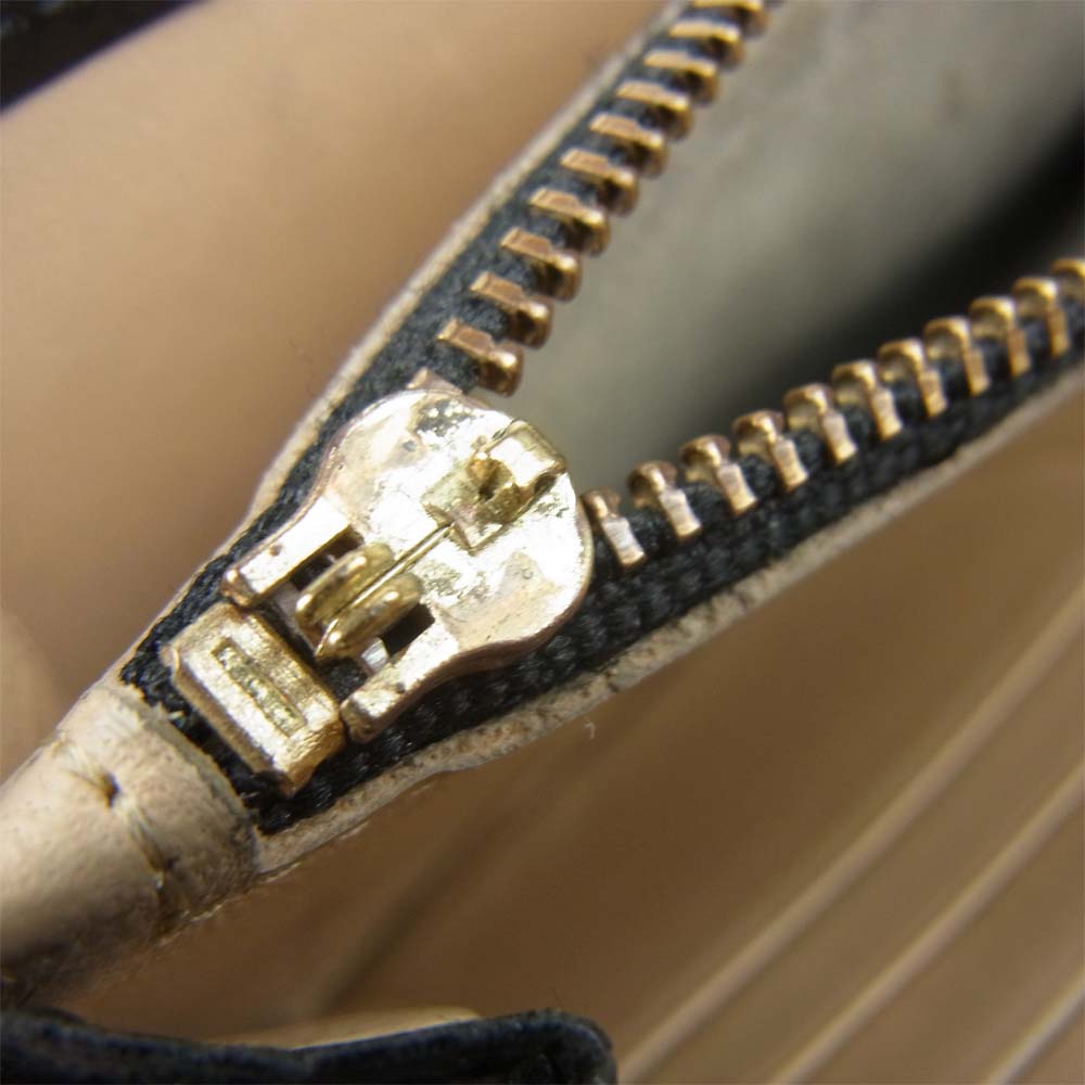 GLADHAND & Co. グラッドハンド PORTER ポーター GH-BELONGINGS ZIP WALLET 型押し ラウンドジップ ウォレット 長財布 ブラック系【中古】