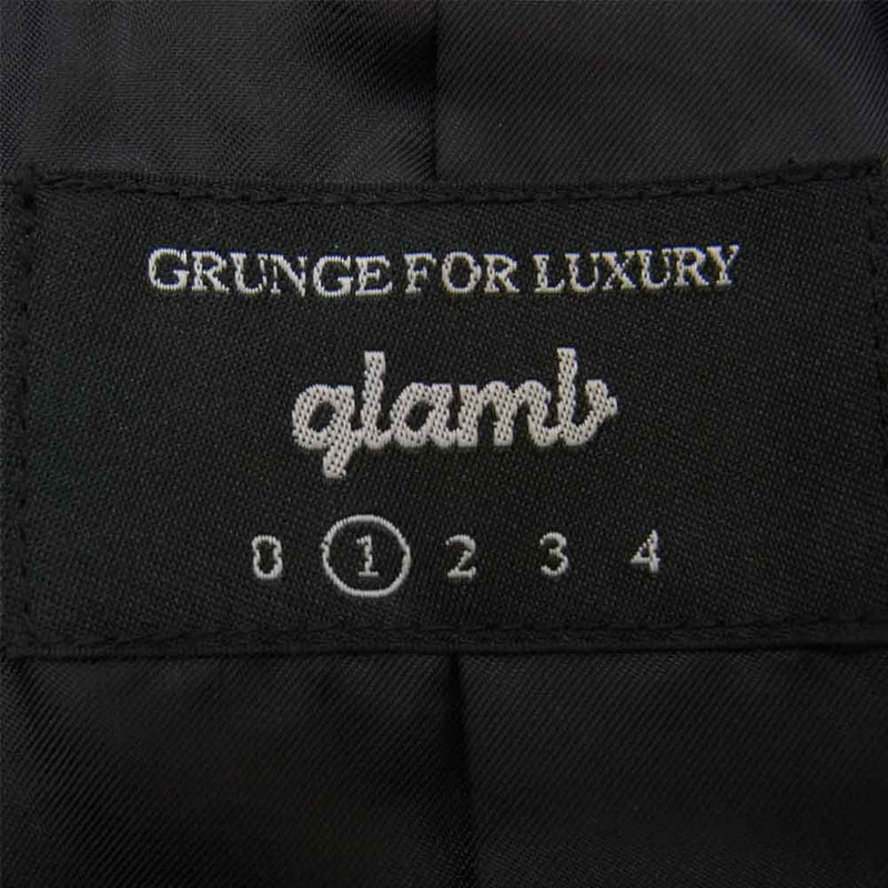 glamb グラム GB0419 JKT02 Durden Leather JKT ベジタブルタンニン ラムレザー ジャケット ブラウン系 1【中古】