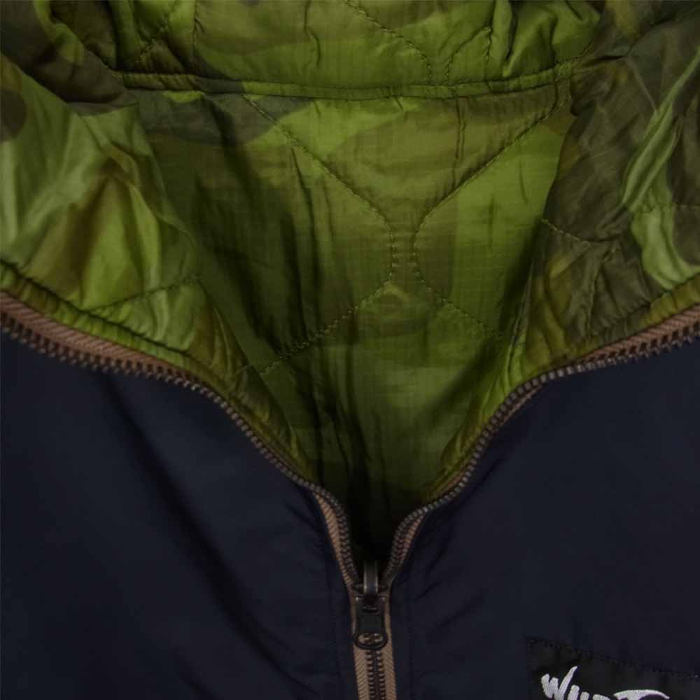 WILDTHINGS ワイルドシングス WT010087 × UNITED CARR by BUZZ RICKSONS ユナイテッドカー バズリクソンズ リバーシブル ナイロン ジャケット ネイビー系 M【中古】