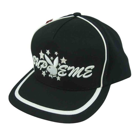Supreme シュプリーム Playboy Mesh Back 5-Panel プレイボーイ 5 パネル キャップ ブラック系 Free【新古品】【未使用】【中古】