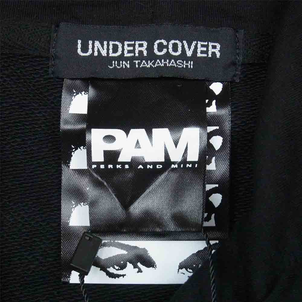 UNDERCOVER アンダーカバー 20AW OTZ4803 P.A.M. パム プリント プルオーバー パーカー ブラック系 XL【新古品】【未使用】【中古】