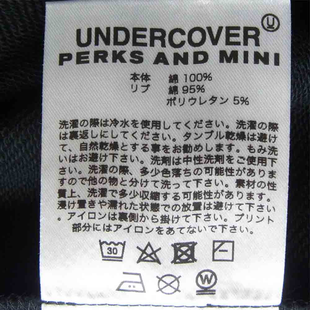 UNDERCOVER アンダーカバー 20AW OTZ4803 P.A.M. パム プリント プルオーバー パーカー ブラック系 XL【新古品】【未使用】【中古】