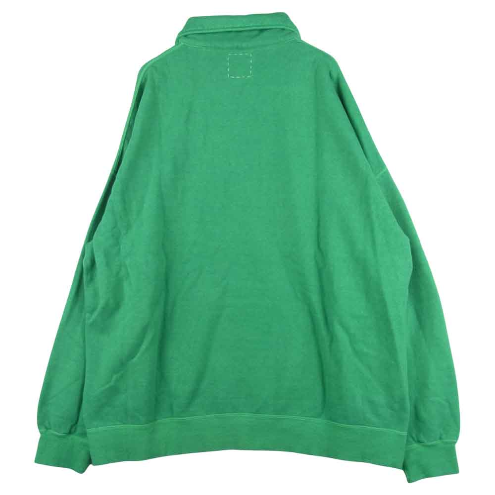 VISVIM ビズビム 21AW 121205010011 JUMBO SWEAT ZIP P.O ジャンボ スウェット ジップ プルオーバー グリーン系 5【中古】