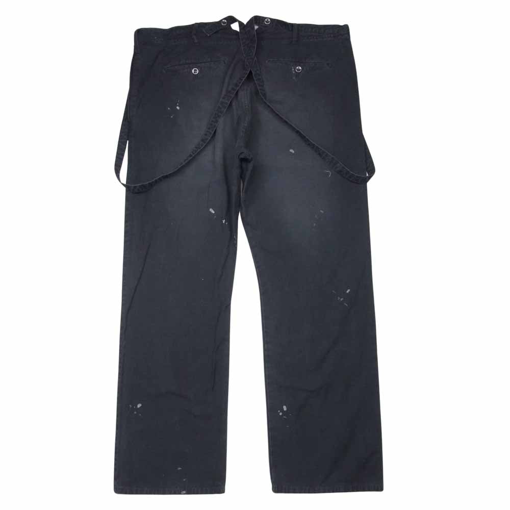 VISVIM ビズビム 21AW 121205008007 TRAVAILLER BRACES PANTS DMGD ダメージ加工 サスペンダー パンツ ブラック系 5【美品】【中古】