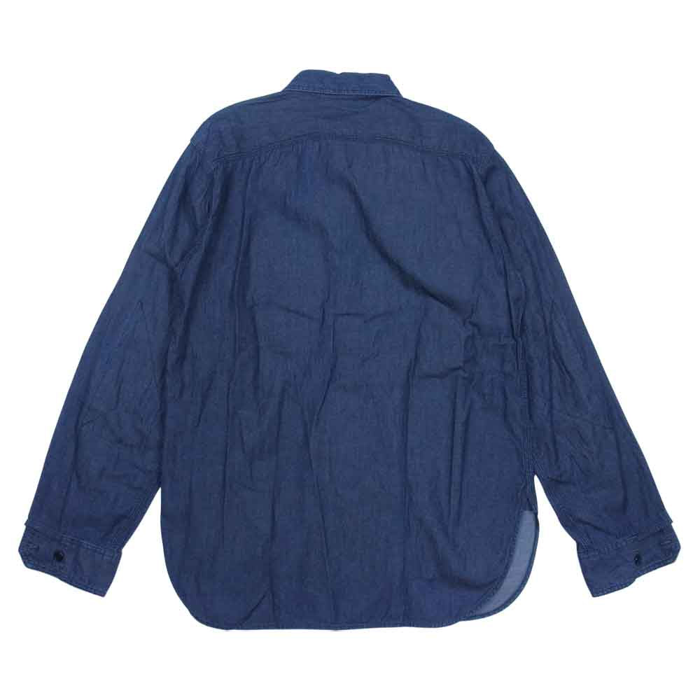 Engineered Garments エンジニアードガーメンツ Work Shirt Denim ライトオンス デニム 山ポケット ワーク シャツ インディゴブルー系 S【中古】
