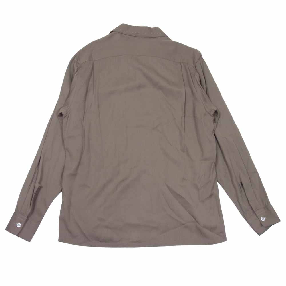 SPORTS WEAR FOR Leisure ヴィンテージ レーヨン オープンカラー シャツ ブラウン系 M【中古】