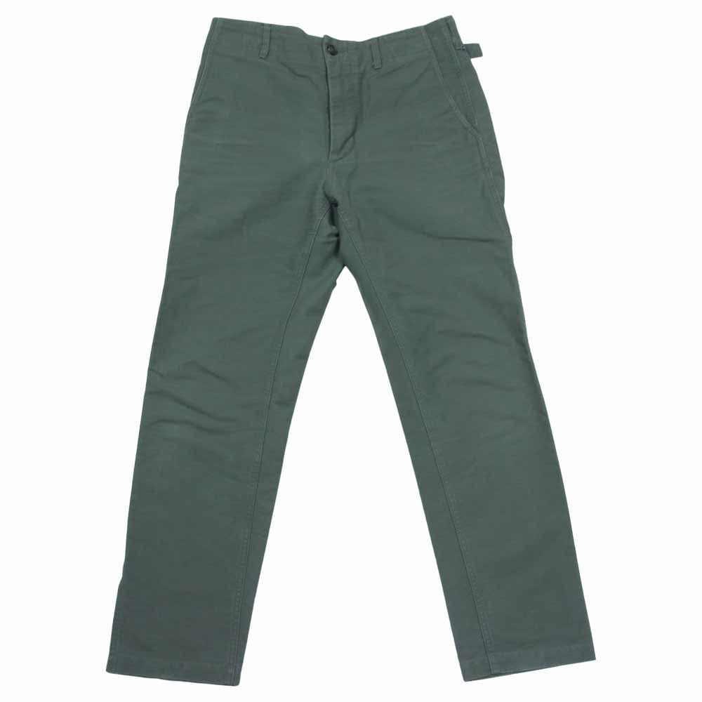 Engineered Garments エンジニアードガーメンツ Ground Pant Cotton Double Cloth グラウンド コットン パンツ モスグリーン系 30【中古】