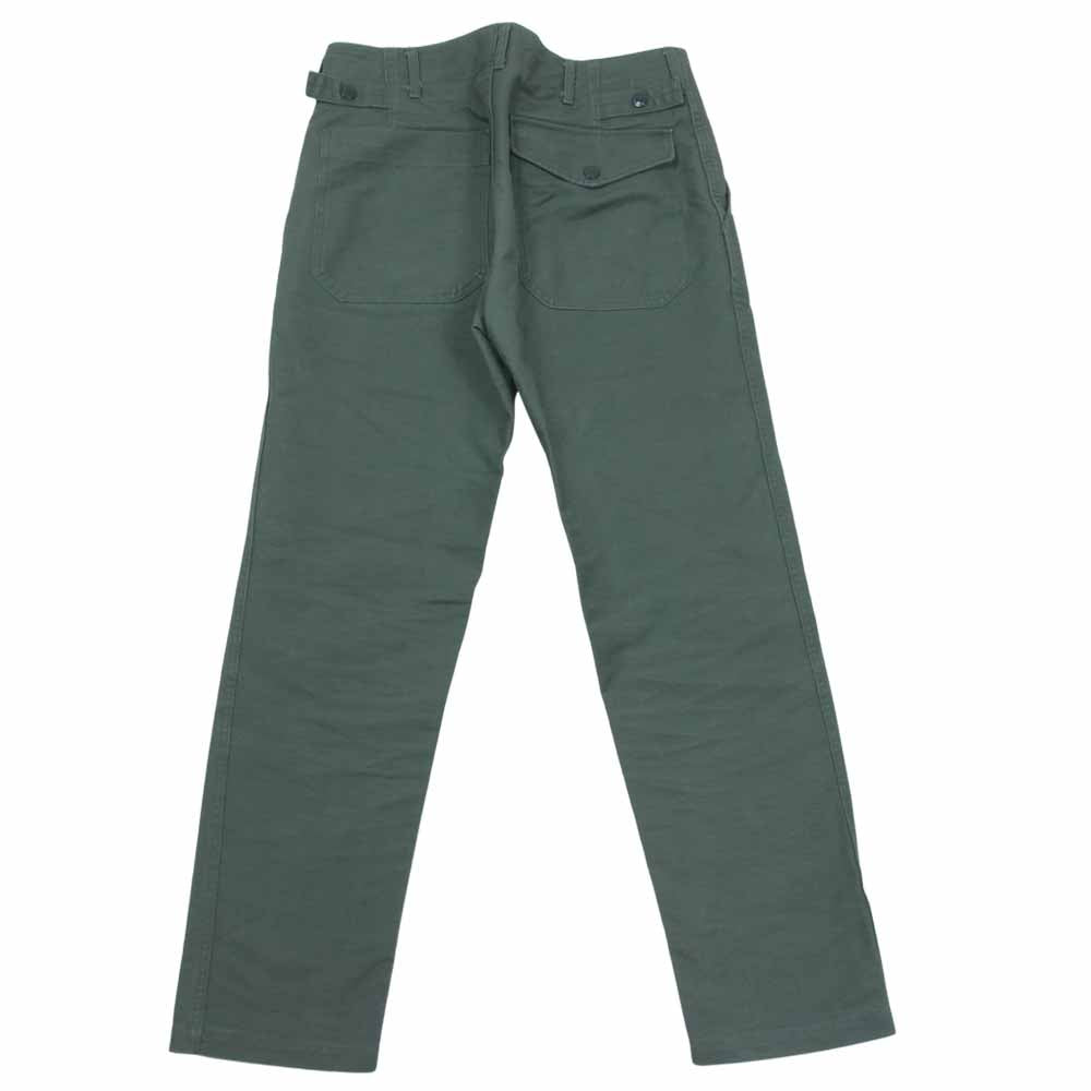 Engineered Garments エンジニアードガーメンツ Ground Pant Cotton Double Cloth グラウンド コットン パンツ モスグリーン系 30【中古】
