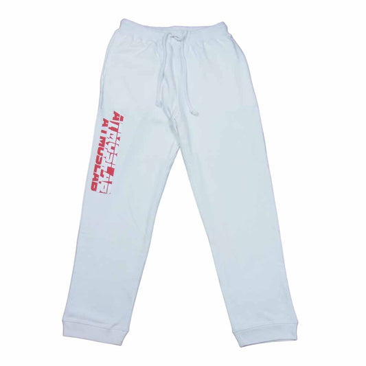 atmos アトモス AL18F-LB11 LAB ラボ DOUBLE LOGO SWEAT PANT ダブル ロゴ スウェット パンツ ホワイト系 L【中古】