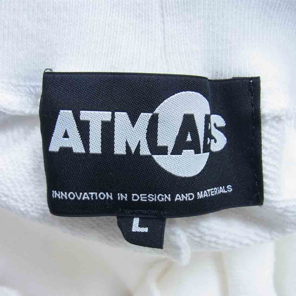 atmos アトモス AL18F-LB11 LAB ラボ DOUBLE LOGO SWEAT PANT ダブル ロゴ スウェット パンツ ホワイト系 L【中古】