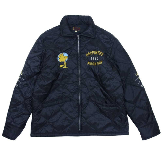 TAILOR TOYO テイラー東洋 × PEANUTS ピーナッツ キルティング ベトジャン ジャケット ブラック系 L【中古】