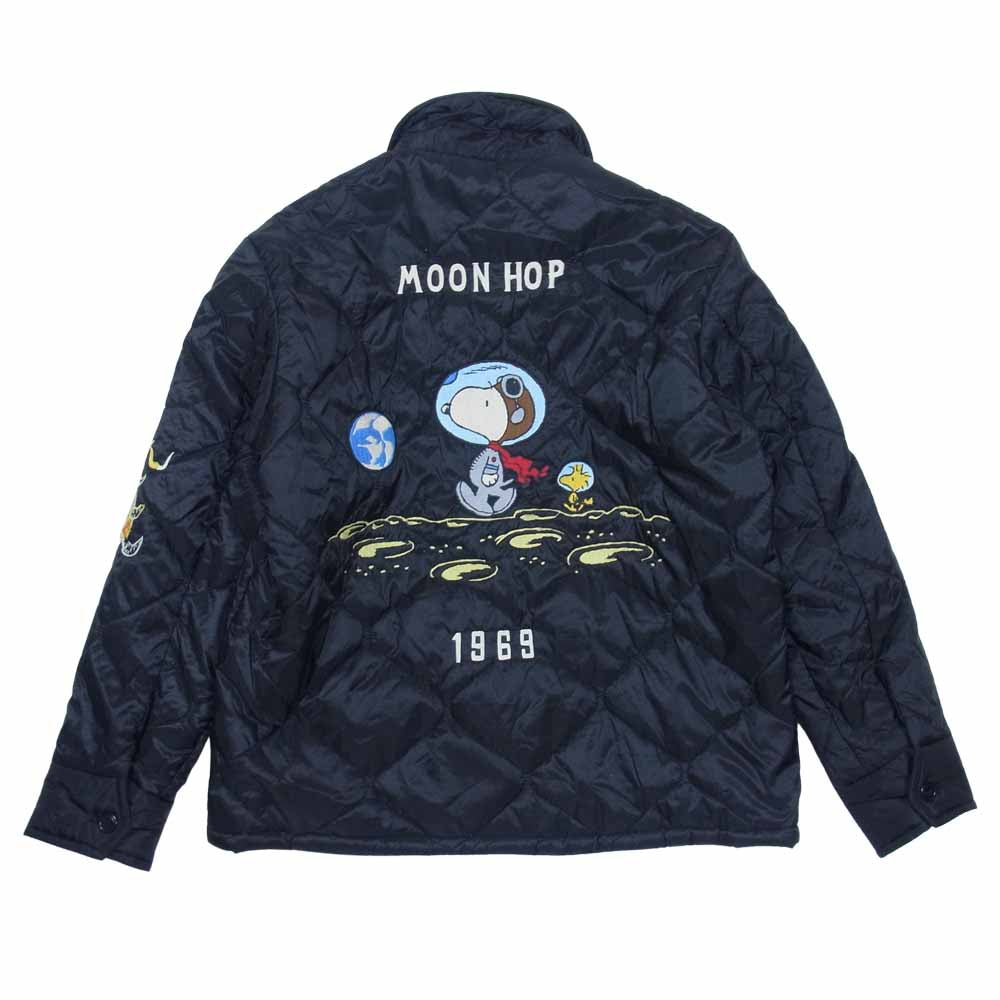 TAILOR TOYO テイラー東洋 × PEANUTS ピーナッツ キルティング ベトジャン ジャケット ブラック系 L【中古】