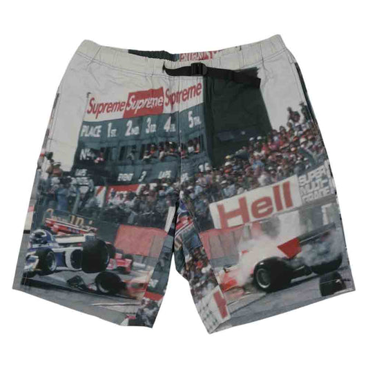 Supreme シュプリーム 19SS Grand Prix Belted Short グランプリ ベルト ショーツ マルチカラー系 XL【中古】