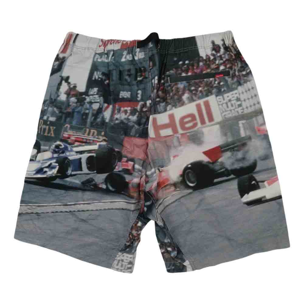 Supreme シュプリーム 19SS Grand Prix Belted Short グランプリ ベルト ショーツ マルチカラー系 XL【中古】