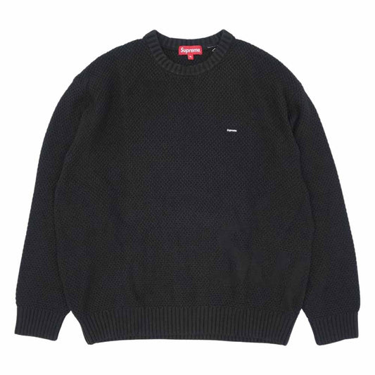 Supreme シュプリーム 20AW Textured Small Box Sweater スモール ボックスロゴ セーター ニット ブラック系 XL【中古】