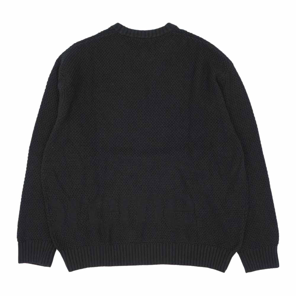 Supreme シュプリーム 20AW Textured Small Box Sweater スモール ボックスロゴ セーター ニット ブラック系 XL【中古】