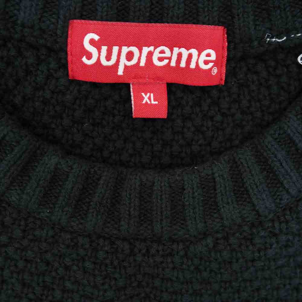 Supreme シュプリーム 20AW Textured Small Box Sweater スモール ボックスロゴ セーター ニット ブラック系 XL【中古】