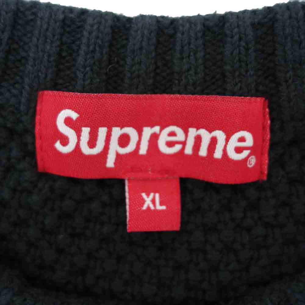 Supreme シュプリーム 20AW Textured Small Box Sweater スモール ボックスロゴ セーター ニット ブラック系 XL【中古】