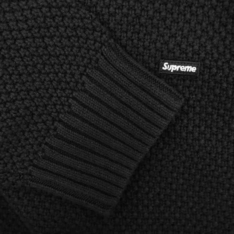 Supreme シュプリーム 20AW Textured Small Box Sweater スモール ボックスロゴ セーター ニット ブラック系  XL【中古】