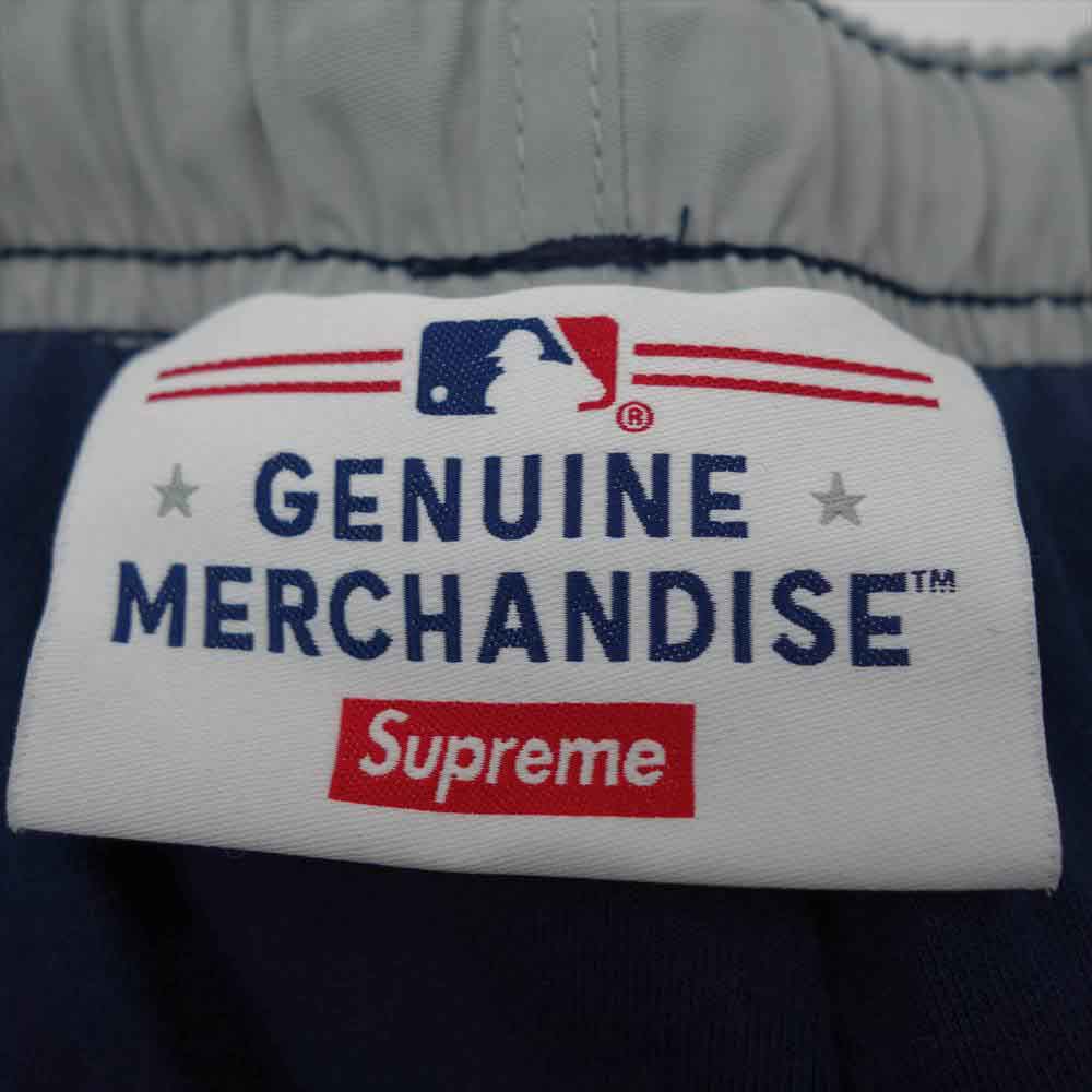 Supreme シュプリーム 21AW × New York Yankees Track Pant ニューヨークヤンキース サブレックス ナイロン トラック パンツ グレー系 ネイビー系 XL【中古】