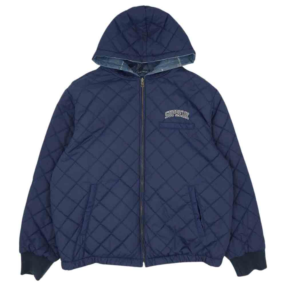 Supreme シュプリーム 19AW Reversible Dimensions Logo Denim Work Jacket リバーシブル ロゴ ディメンション デニム ジャケット インディゴブルー系 XL【中古】