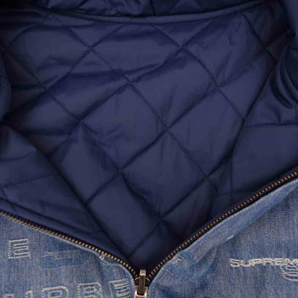Supreme シュプリーム 19AW Reversible Dimensions Logo Denim Work Jacket リバーシブル ロゴ ディメンション デニム ジャケット インディゴブルー系 XL【中古】