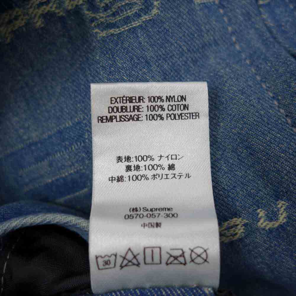 Supreme シュプリーム 19AW Reversible Dimensions Logo Denim Work Jacket リバーシブル ロゴ ディメンション デニム ジャケット インディゴブルー系 XL【中古】