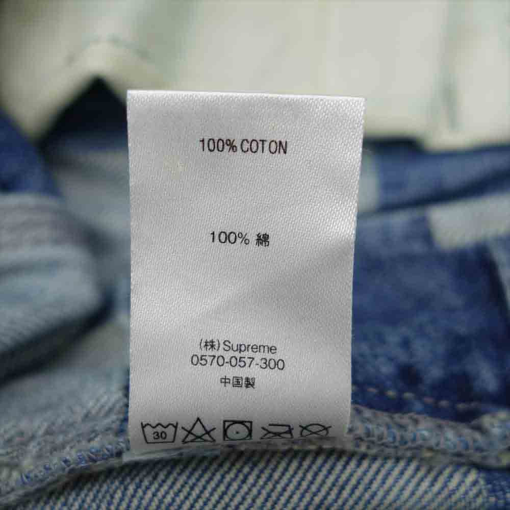 Supreme シュプリーム 21SS patched denim painter pant パッチワーク デニム ペインター パンツ インディゴブルー系 36【中古】